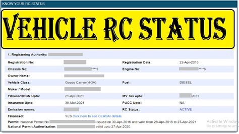 track rc smart card bangalore|Vehicle Registration Certificate & Steps to Check RC Status .